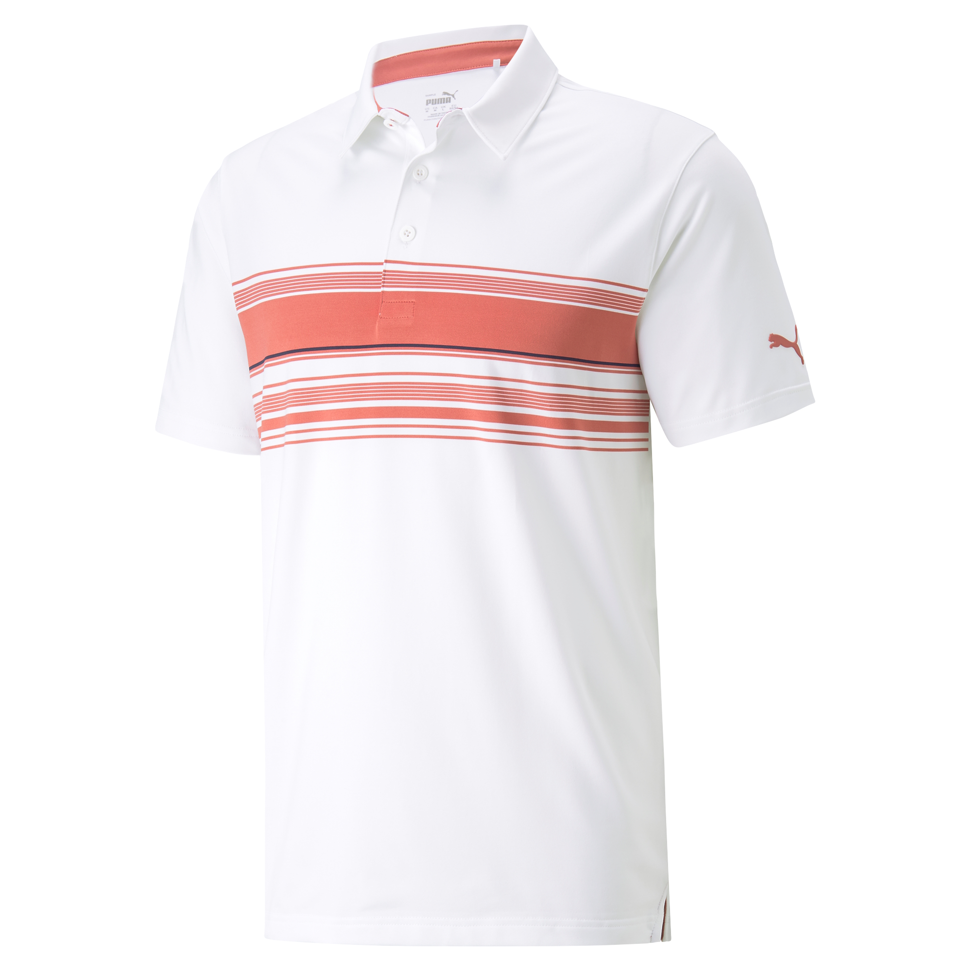 Puma MATTR Grind Polo - 53745105 - Bright White/Evening Sky - M 