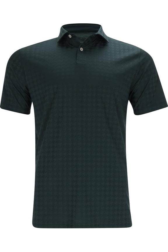 MATTR Houndstooth Green Terrain Shirt Men XL