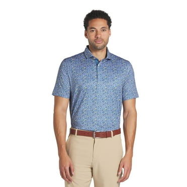 Puma MATTR Soto Blue Horizon/Pele' Yellow Shirt Men L