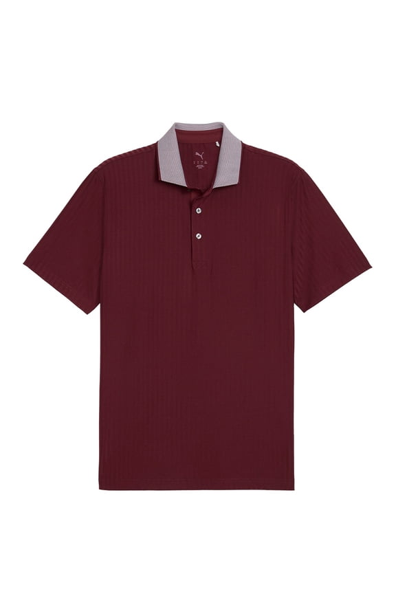 MATTR Stripe Jacquard Ruby Shimmer Shirt Men M