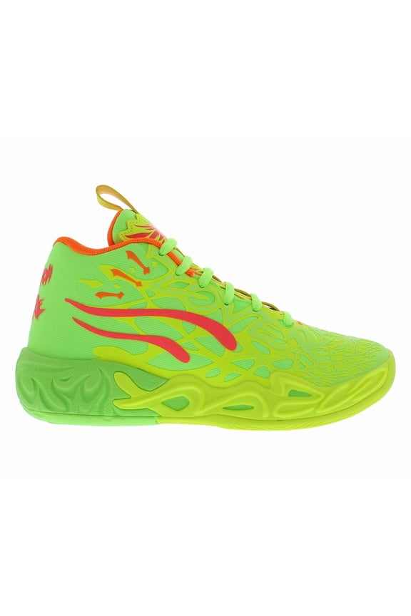 MB.04 Gem GS Boys Shoes Size 6.5, Color: Yellow Alert/Green Glare