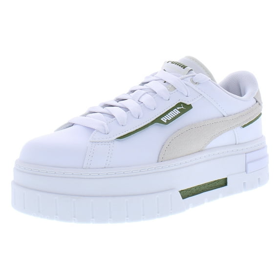 Puma Mayze Crashed Womens Shoes Size 7.5, Color: Puma White/Vapor Gray