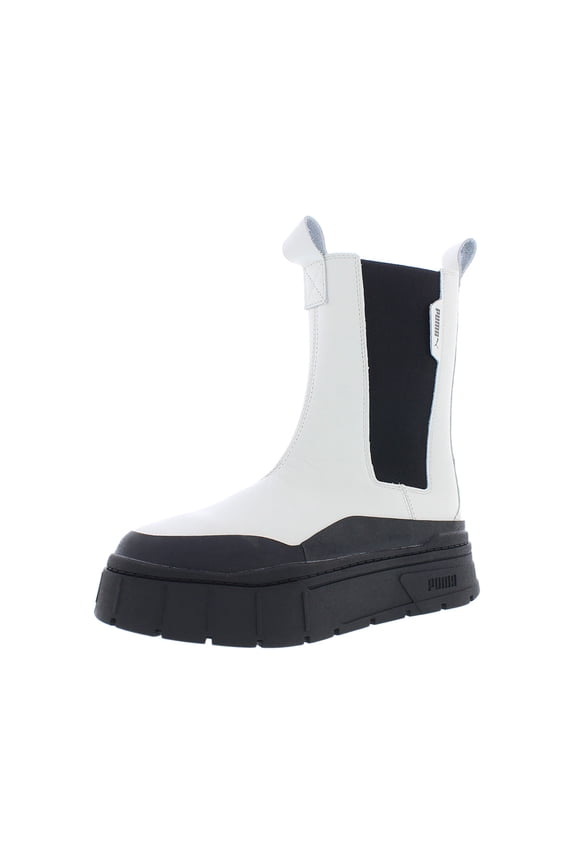 Mayze Stack Chelsea Womens Shoes Size 8.5, Color: Gray