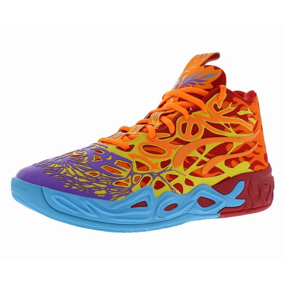 Puma MB.04 Phoenix Mens Shoes Size 11, Color: Red/Orange Glow/Fluro Orange Pes/Purple Glimmer
