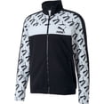 thumbnail image 1 of Puma Men's AOP T7 Track Jacket Zipper Black-White 596280-01, 1 of 2