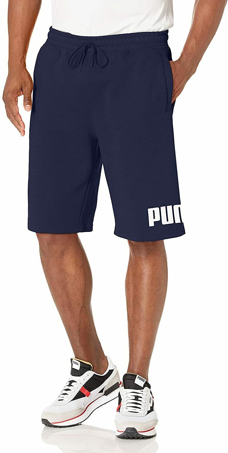 Puma Men's Big Fleece Logo 10" Shorts Cotton Blend Activewear 58850106 - image 1 of 2