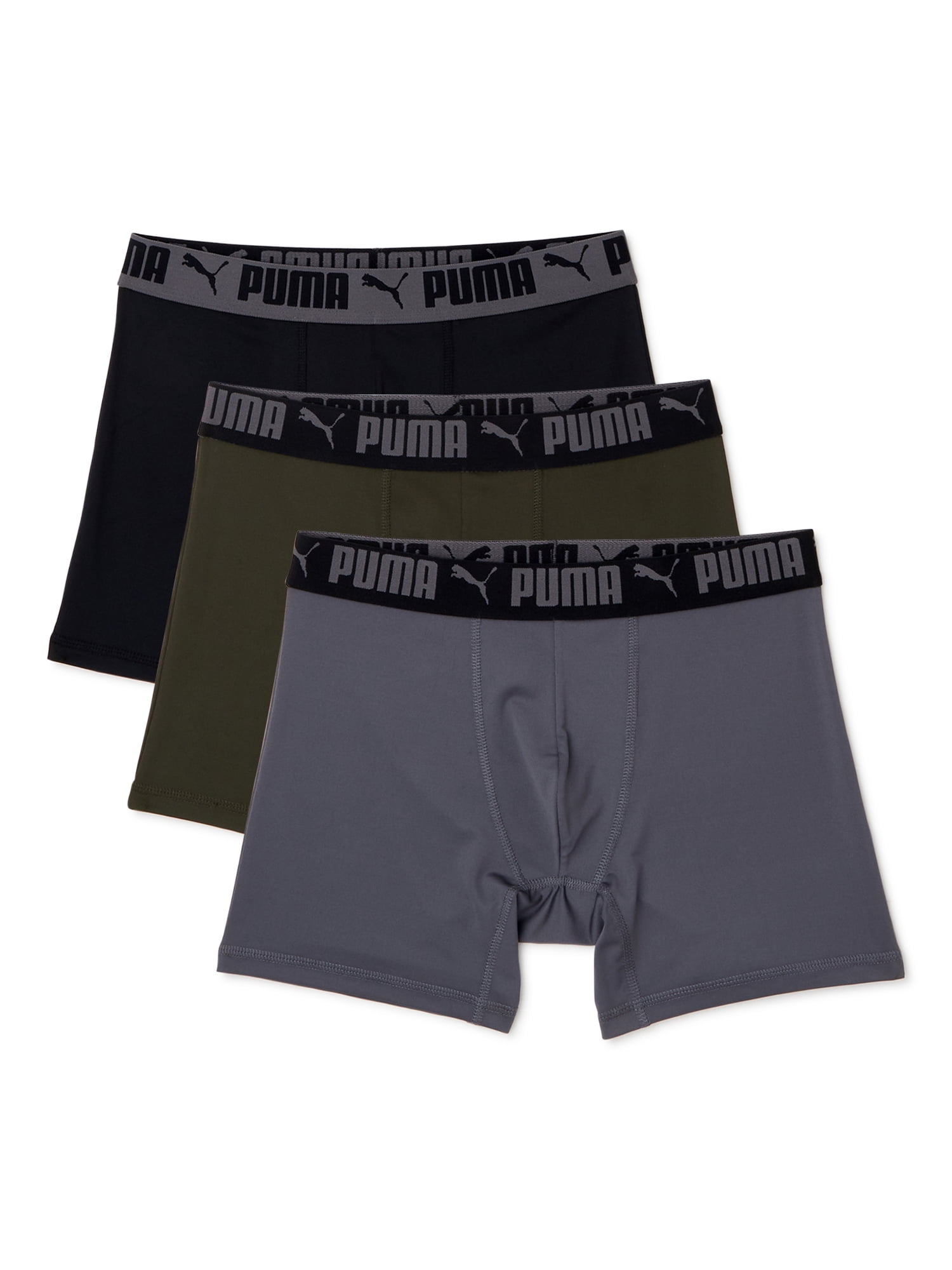 Puma Men's Boxer Briefs, 3-Pack 