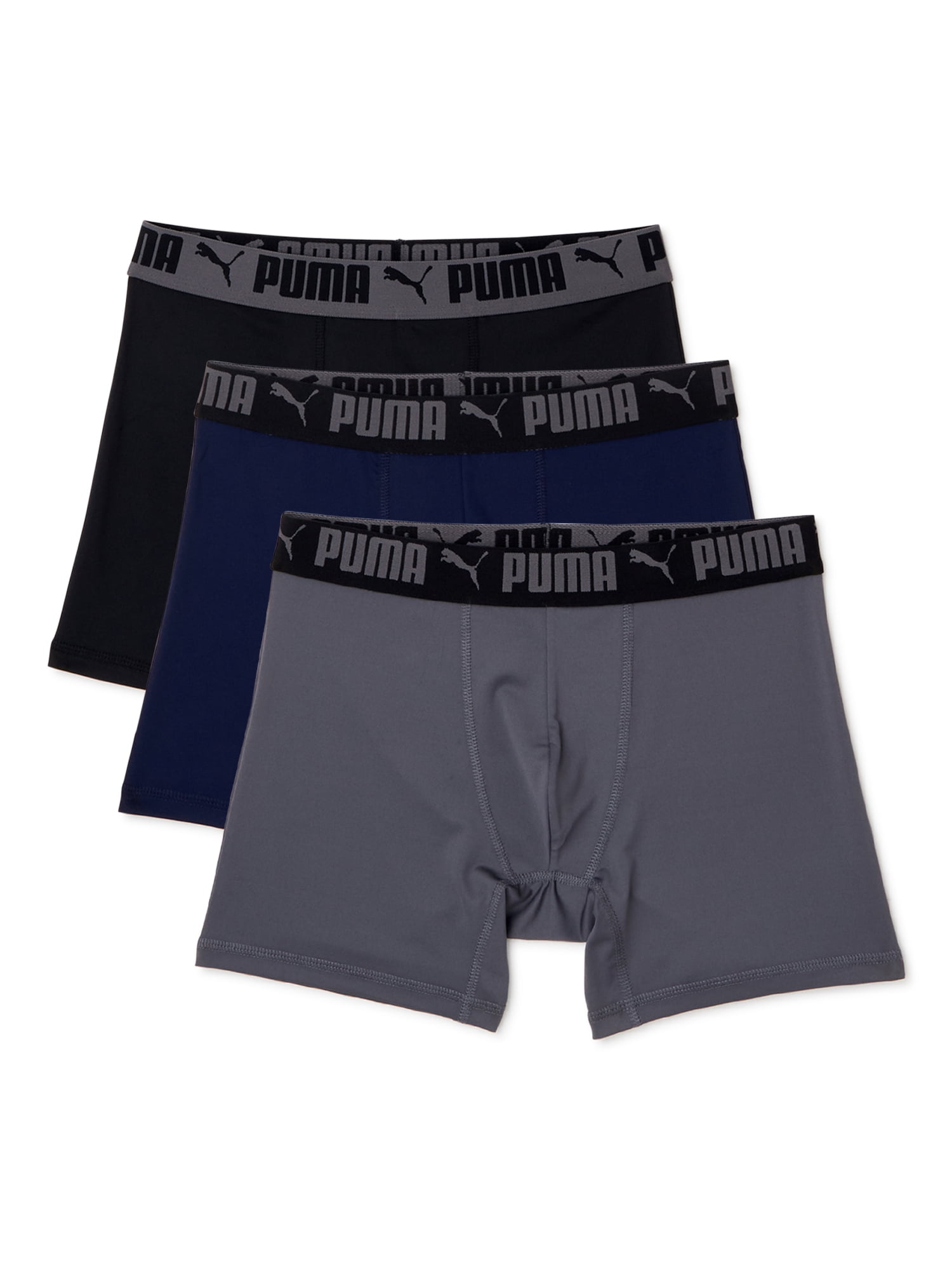 Puma Men’s 3 Pack Boxer Brief Sport Mesh Moisture Wicking Size Small NWT