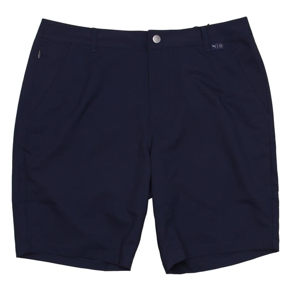 Puma Men's Camino Flat Front Golf Shorts Solid Navy 34