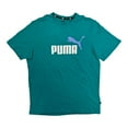 thumbnail image 1 of Puma Men's Essential Graphic Logo Soft Short Sleeve Tee (Deep Aqua, XXL), 1 of 3