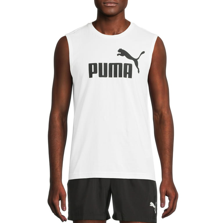 Puma Men's Essential No. 1 Logo Cat Sleeveless Muscle T-Shirt, to Size 2XL