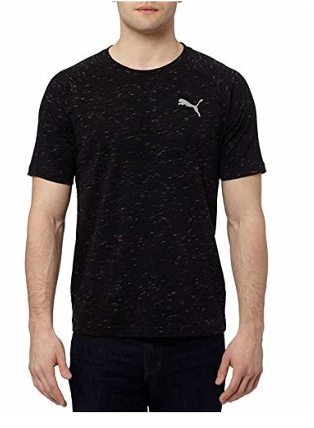Puma Men s Evostripe Tee Shirt Crew Neck Large Black