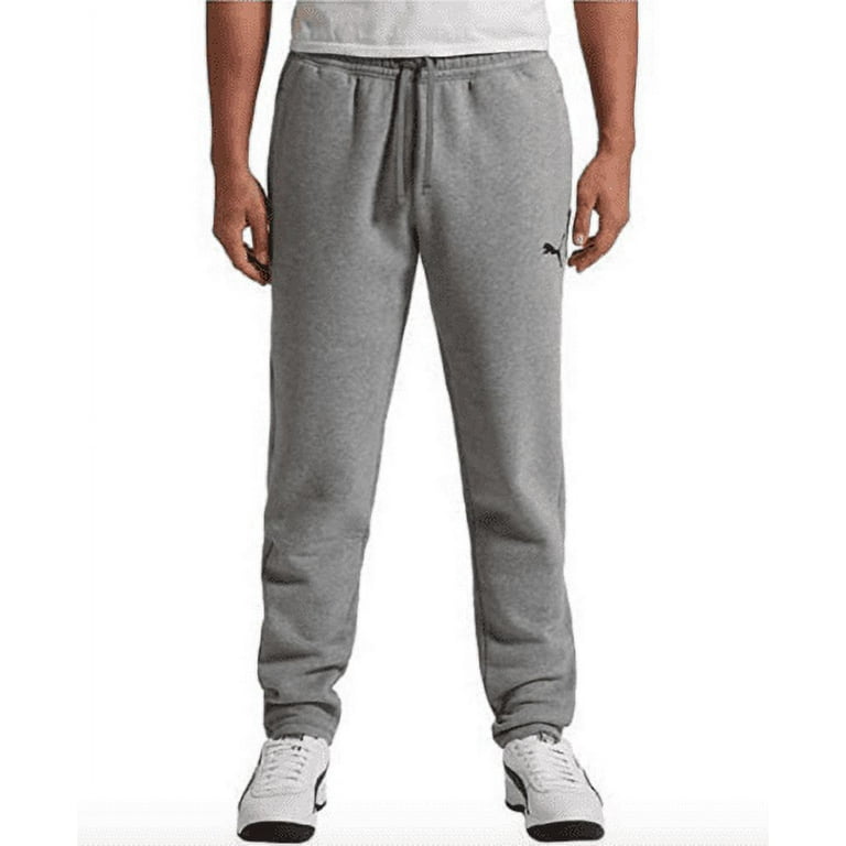 Puma Men s Fleece Jogger Sweatpants Med Gray Heather Large NEW