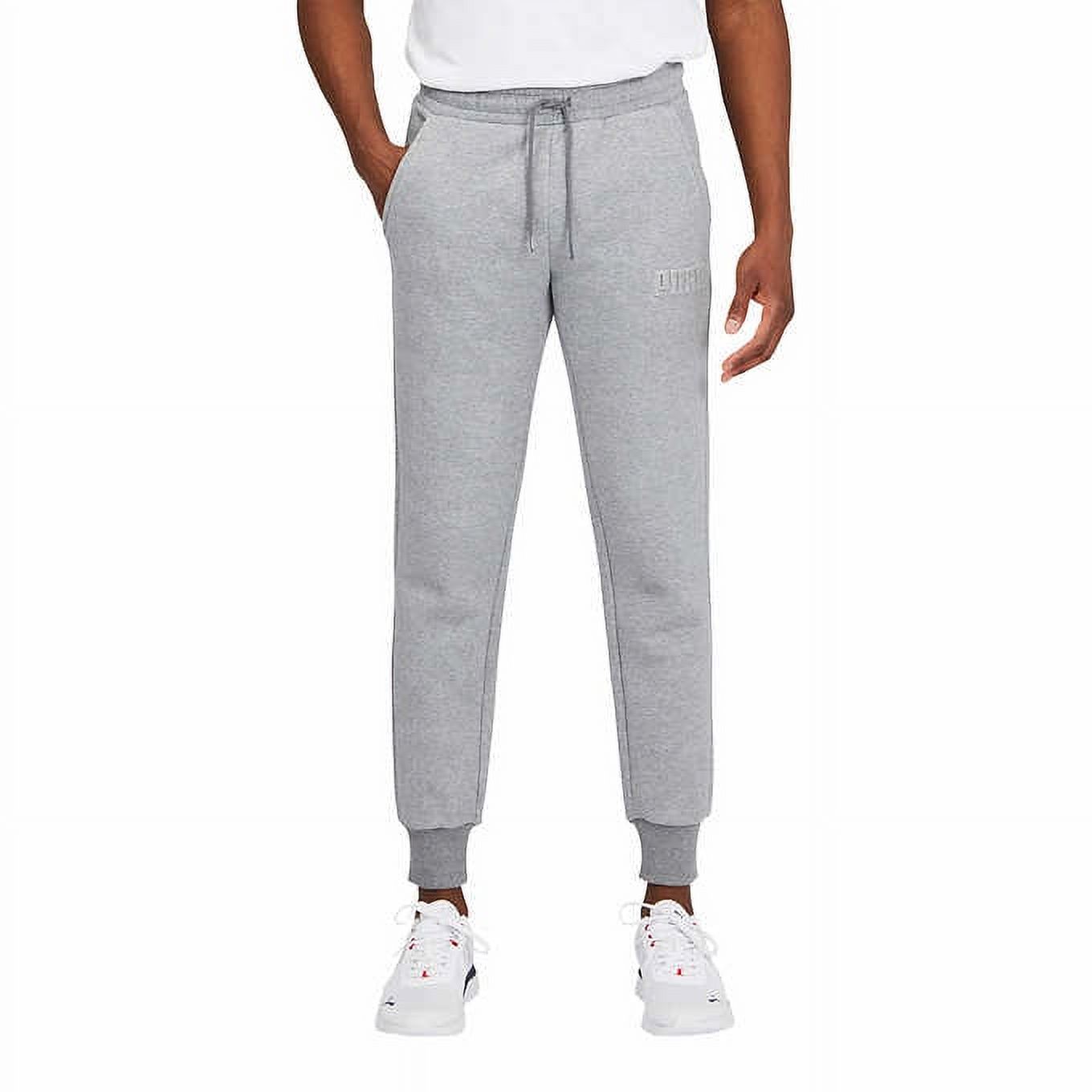 Puma Men's Fleece Lined Tapered Leg Cuffed Athletic Sweatpants (Gray, X-Large) - image 1 of 4