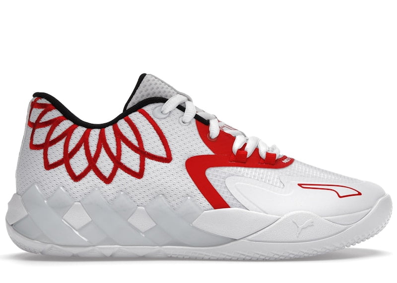 Puma Men's LaMelo Ball MB.01 Lo Team Colors White High Risk Red