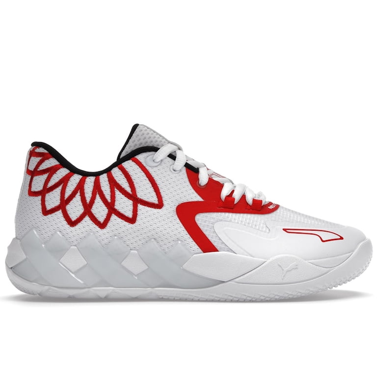 Puma Men's LaMelo Ball MB.01 Lo Team Colors White High Risk Red