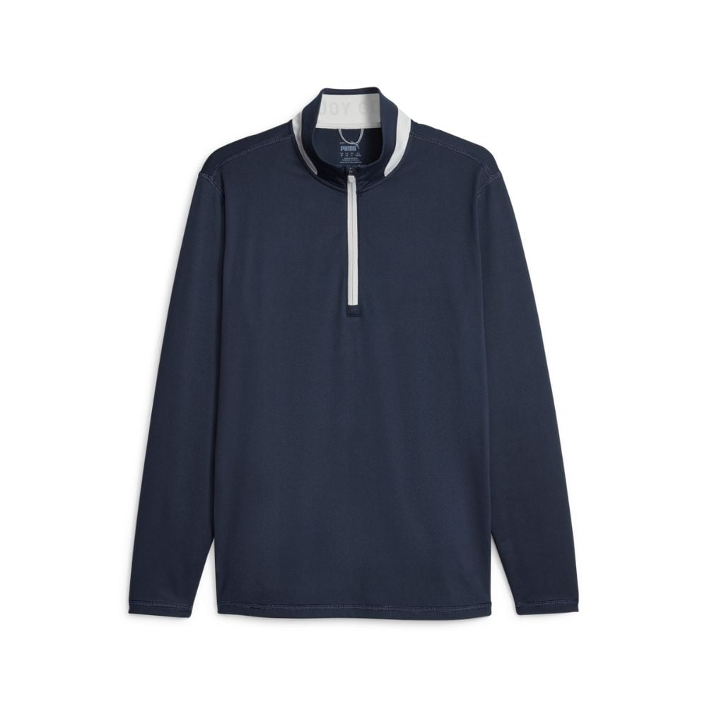 Puma Lightweight 1/4 Zip Golf Pullover - Regal Blue / Navy Puma Lightweight 1/4 Zip Golf Pullover - Regal Blue / Navy