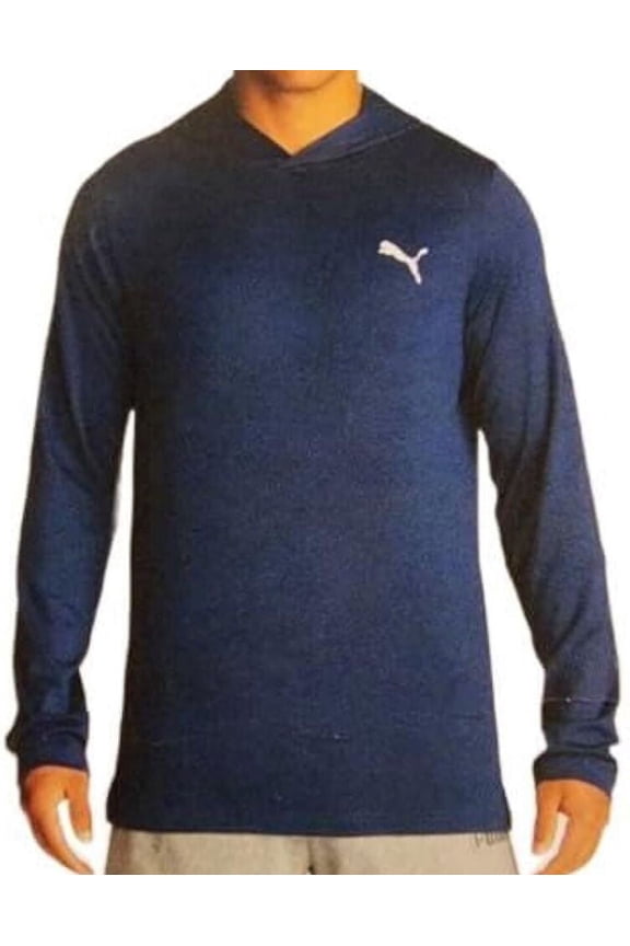 Men's Lightweight Moisture Wicking Hoodie, Blue Large