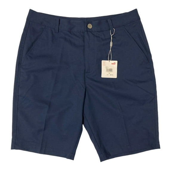 Puma Men's Regular Fit Knee 10" Inseam Length Golf Tech Short (Peacoat, 32)