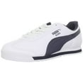 thumbnail image 1 of Puma Men's Roma Basic Leather Sneaker,white/new Navy, 1 of 4