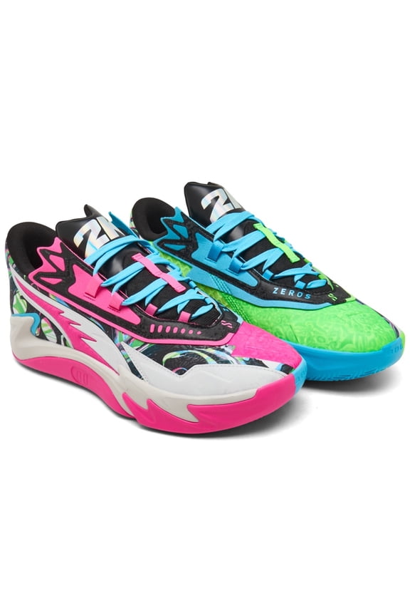 Men's Scoot Zeros II Basketball Shoes, Bright Aqua/Feather Gray 11 Medium