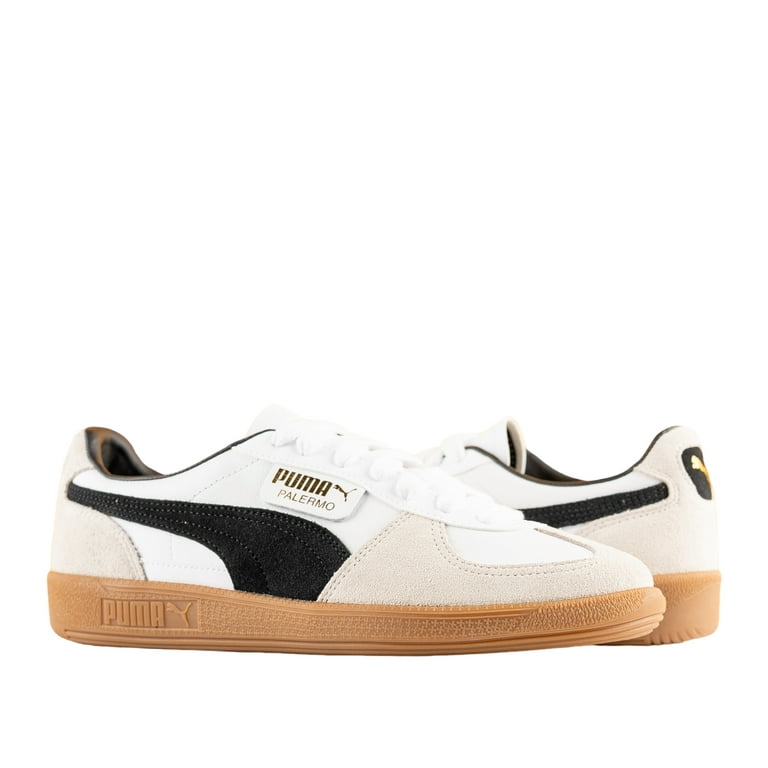 Puma Palermo Leather Unisex Sneakers Men s SizingPuma White Vapor Gray Gum10.5 Walmart