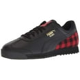 thumbnail image 1 of Puma Roma Leather Flannel Men's Shoes Black/Gold/Ribbon Red 368267-01, 1 of 1