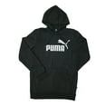 thumbnail image 1 of Puma Men's Soft Long Sleeve Kangaroo Pocket Classic Big Logo Hoodie (Black, M), 1 of 2