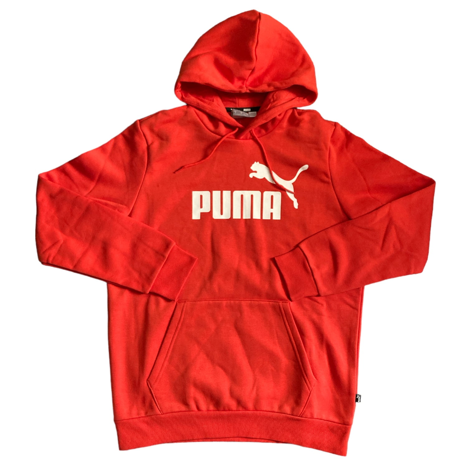Hooded Sweatshirt Puma Sweatshirt Red Puma Men's Soft Long Sleeve Kangaroo  Pocket Classic Big Logo