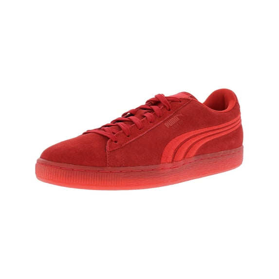 Puma Men's Suede Classic Badge Iced High Risk Red Ankle-High Leather Fashion Sneaker - 10M