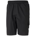 thumbnail image 1 of Puma Men's Summer Court Regular Fit 9 Drawstring Cargo Shorts Black Size Small, 1 of 2
