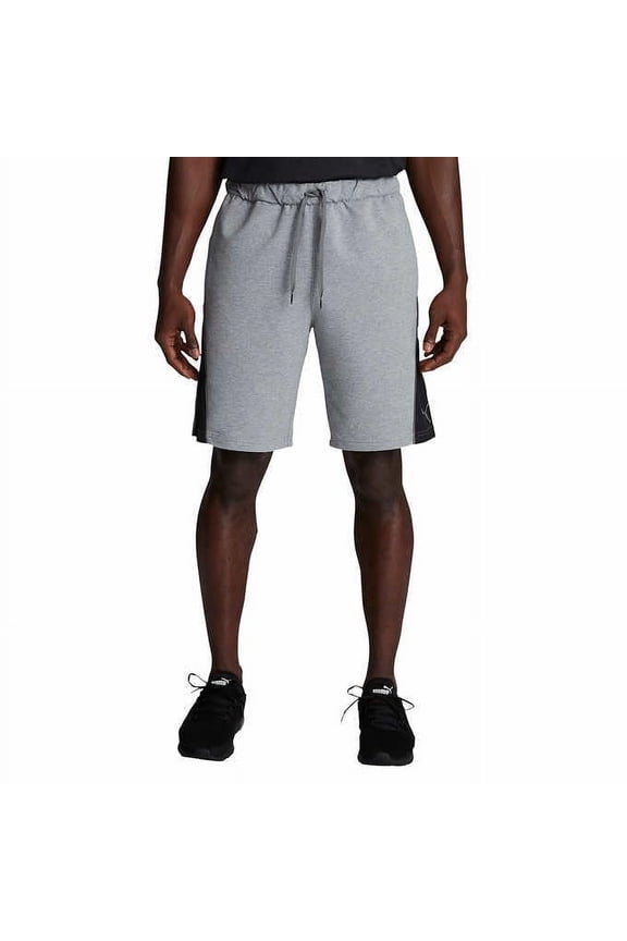 Men's Workout Running Shorts - Gym Shorts for Men - Stretchlite Active Cotton Shorts for Men (Gray, XXL)