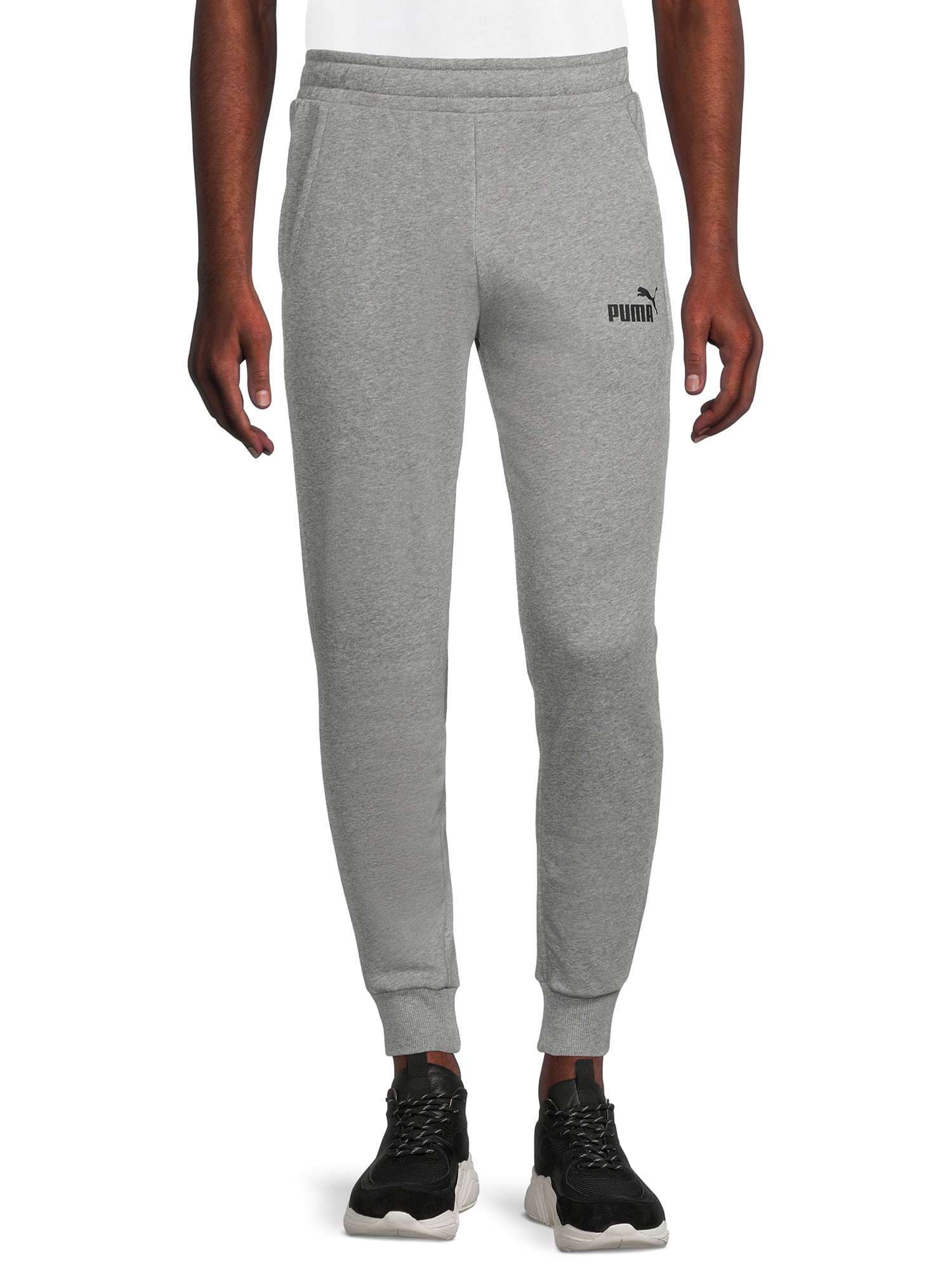 PUMA Classics Small Logo Sweatpants FL | Light grey Men's Athletic Pant |  YOOX