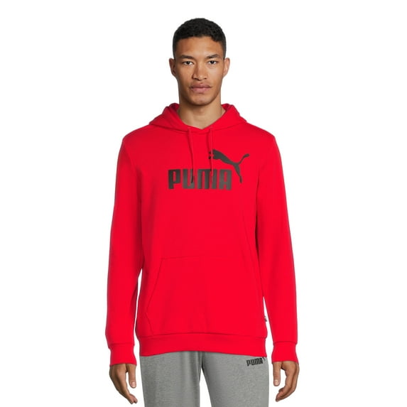 Puma Men's and Big Men's Fleece Logo Pullover Hoodie, Sizes S-XXL