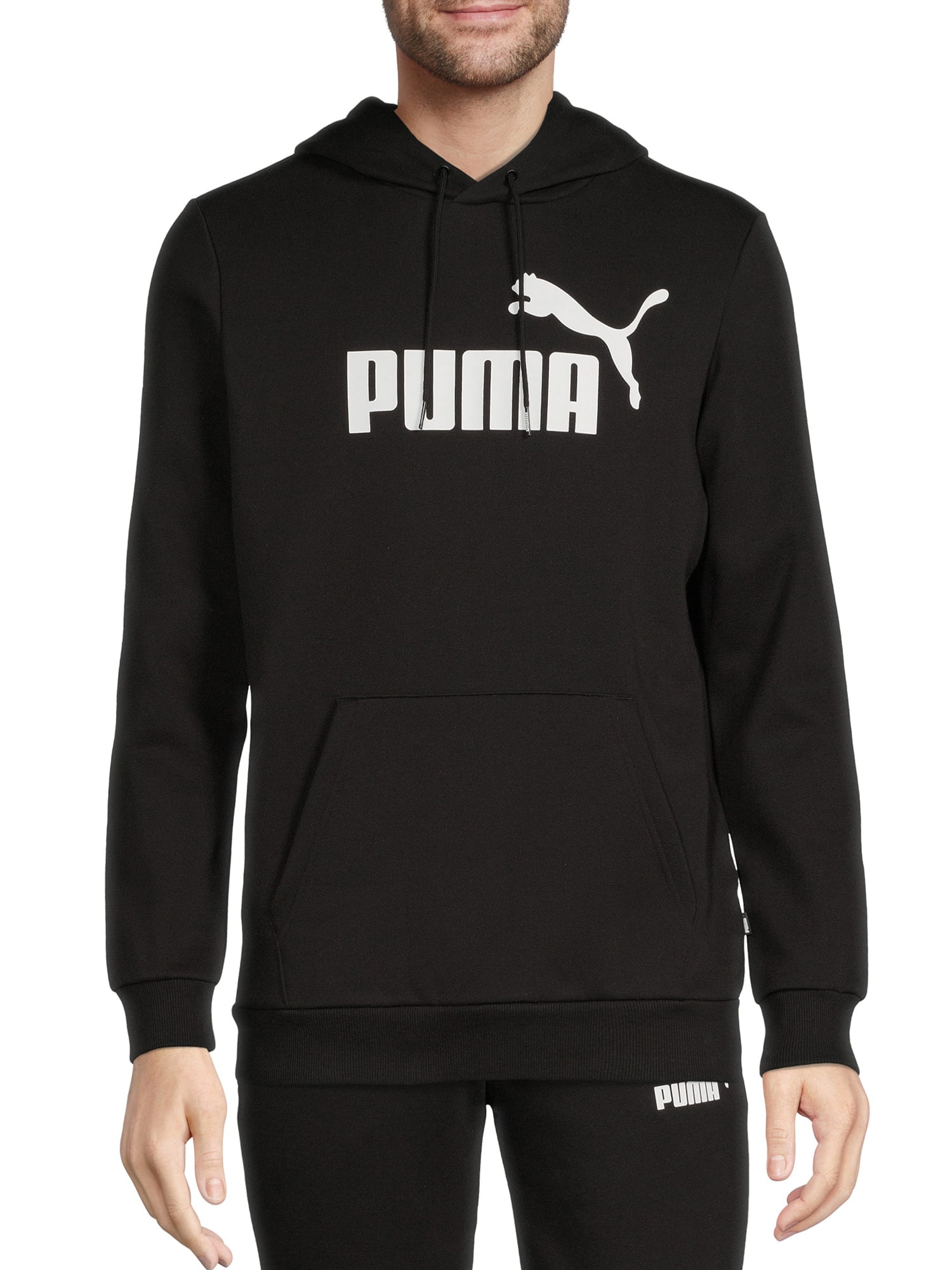 Puma Men\'s and Big Men\'s Fleece Logo Pullover Hoodie, Sizes S-XXL