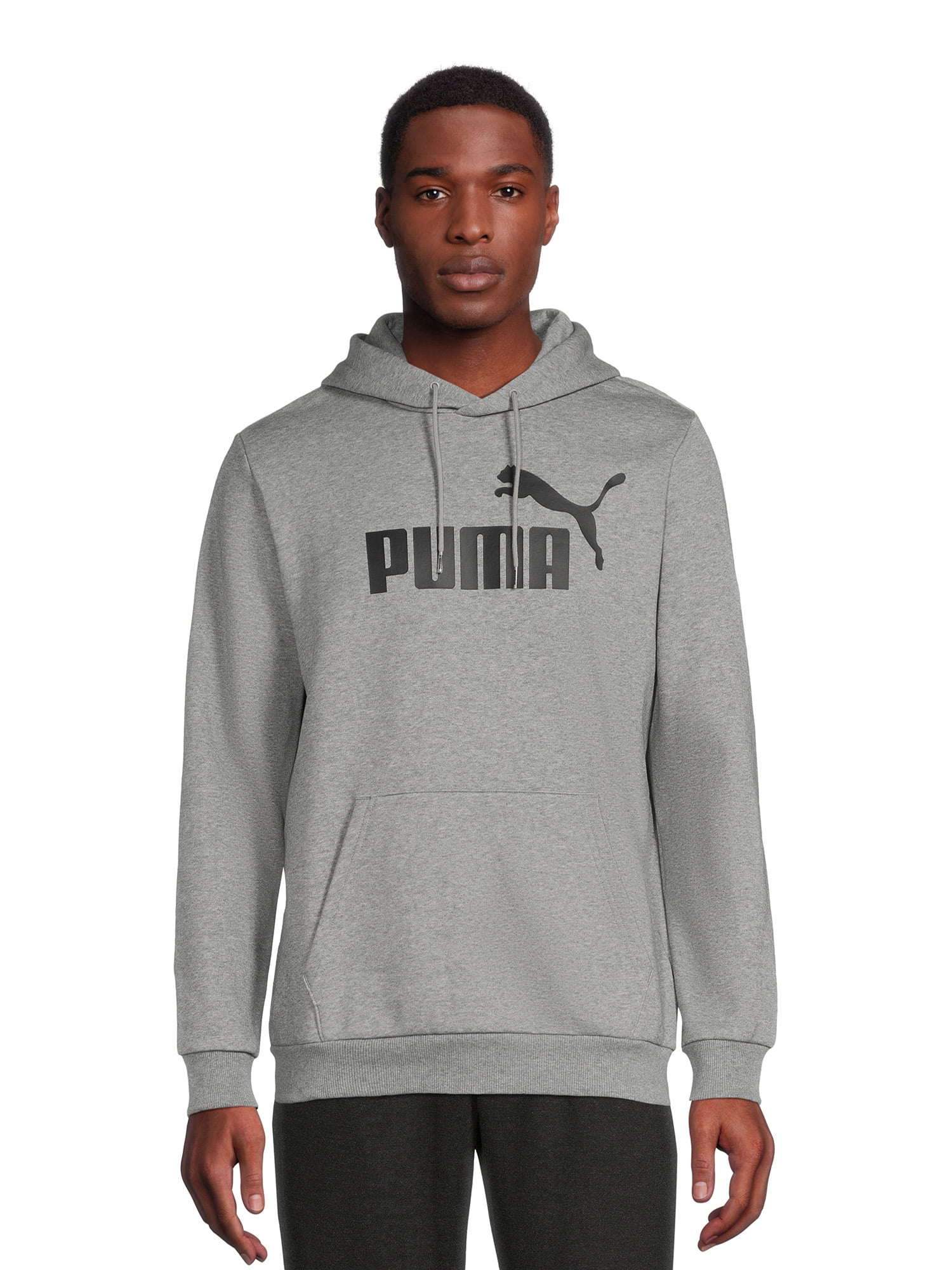 Puma Men's and Big Men's Fleece Logo Pullover Hoodie, Sizes S-XXL ...