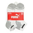 thumbnail image 1 of PUMA Mens 6 Pack Quarter Crew Socks 10-13 White/Grey/Black Detail, 1 of 2