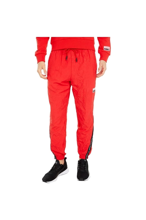 Mens Avenir Woven Athletic Jogger Pants, Red, XX-Large