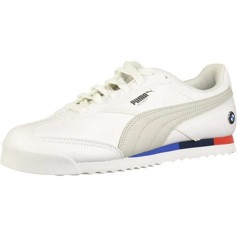 Puma Mens BMW M Motorsport Roma Via Sneakers WHT 10 Walmart