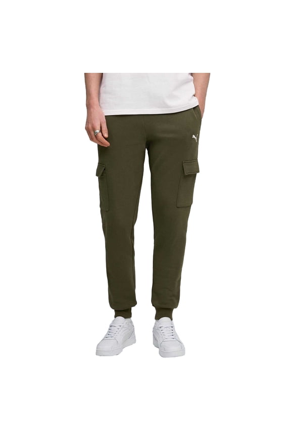 Mens Fleece Small Logo Cargo Pants