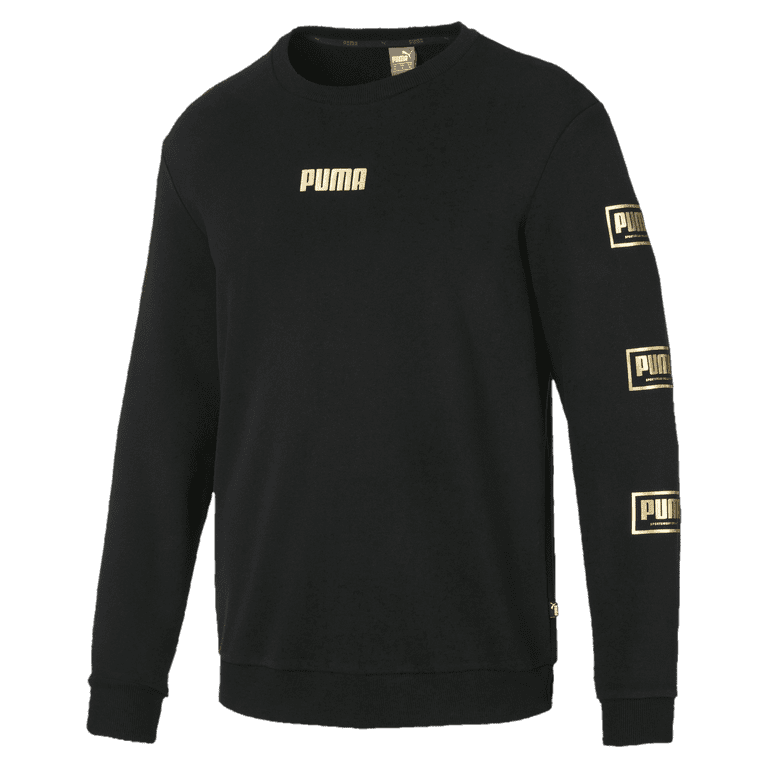 Puma Mens HOLIDAY PACK Crew Neck Sweatshirt Fleece BLACK 581850 01 L Walmart
