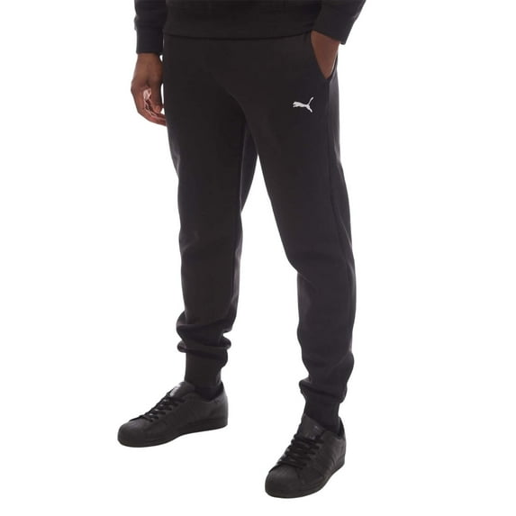 Puma Mens Logo Cuffed Ankle Sweatpants