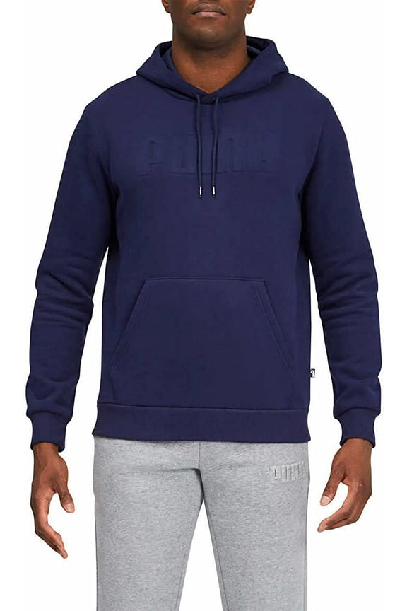 Mens Mid-weight Modern Basics V2 Fleece Hoodie Blue XX-Large