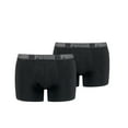 thumbnail image 1 of Puma Mens Boxer Shorts, Pack Of 2 - Boxers, Cotton Stretch, Unicoloured Black M (Medium), 1 of 2