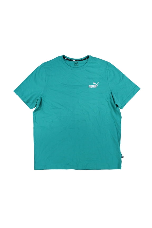 Men's Emblem Logo T-Shirt Comfort Casual Solid Top Sparkling Green New