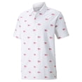 thumbnail image 1 of Puma Mens Volition Flags Polo - 53297401 - Bright White/Ski Patrol  -S, 1 of 2