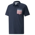 thumbnail image 1 of Puma Mens Volition Paisley Pocket Polo - 53302702 - Navy Blazer/Ski Patrol  -3XL, 1 of 2