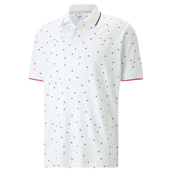 Puma Mens Volition Skylight Polo - 53747701 - Bright White/Navy Blazer - XXL