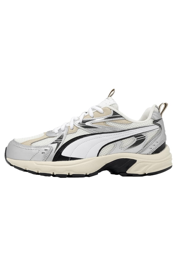 Milenio Tech Sneaker White / Silver 392322-04 Men's Size 10