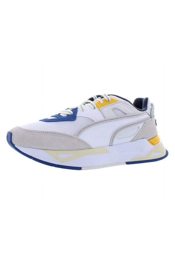 Mirage Sport Cut Out Mens Shoes Size 9.5, Color: White/Blue/Yellow